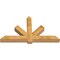 Ekena Millwork Kennewick Rough Sawn Timber Gable Bracket, Western Red Cedar, 72"W x 42"H x 6"D x 6"F, 14/12 Pitch GBW072X42X0606KEN00RWR - alternate 5